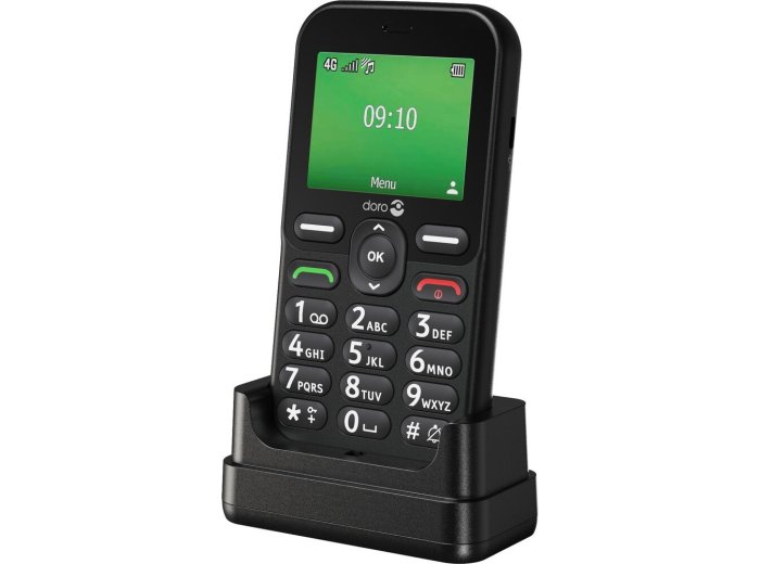 Doro Leva E10 6,1 cm (2.4") 118,9 g Czarny Telefon dla seniora