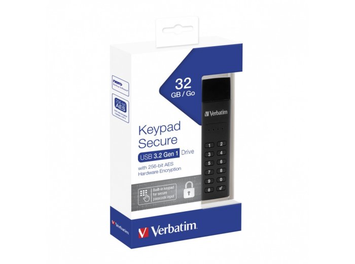 Pendrive 32GB Keypad Secure AES 256 Bit szyfrowanie, klawiatura