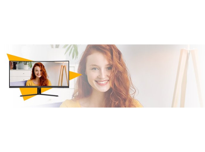 AOC B3 CU34B3E monitor komputerowy 86,4 cm (34") 3440 x 1440 px Wide Quad HD LED Czarny