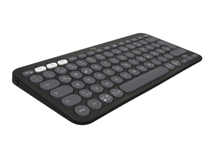 Logitech Pebble 2 Combo klawiatura Dołączona myszka Uniwersalne RF Wireless + Bluetooth QWERTY Amerykański międzynarodowy Różowy