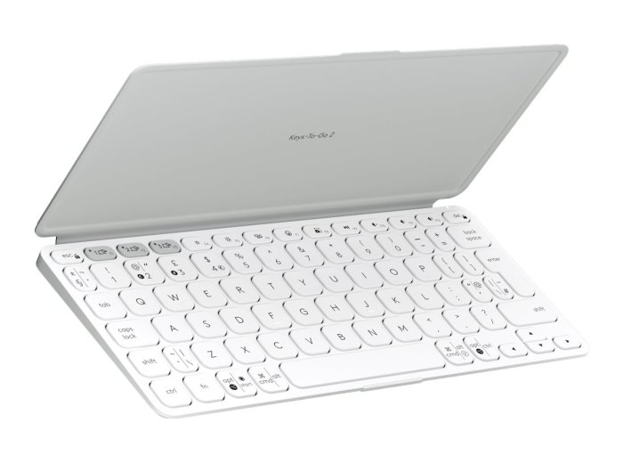 Logitech Keys-To-Go 2 QWERTY Amerykański międzynarodowy Bluetooth Biały
