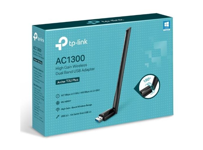 Karta sieciowa Archer T3U Plus USB AC1300