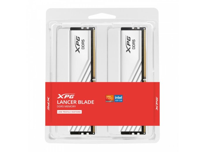 Pamięć XPG Lancer Blade DDR5 6000 32GB (2x16) CL30 biała
