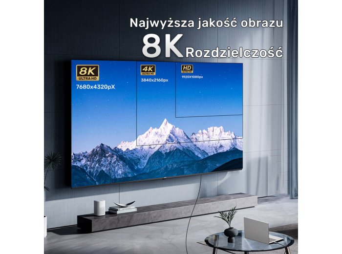 Kabel optyczny HDMI 2.1 AOC 8K 120Hz 10m; C11085GY01-10M