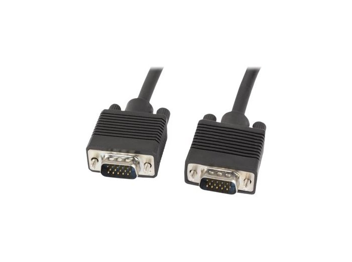 Kabel Lanberg CA-VGAC-10CC-0050-B (D-Sub (VGA) M - D-Sub (VGA) M; 5m; kolor czarny)