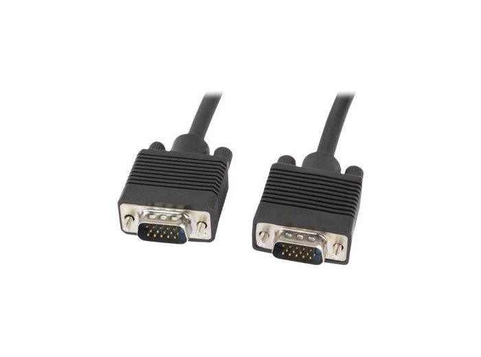 Kabel Lanberg CA-VGAC-10CC-0100-B (D-Sub (VGA) M - D-Sub (VGA) M; 10m; kolor czarny)