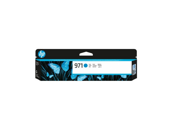 HP 971 oryginalny wkład atramentowy błękitny