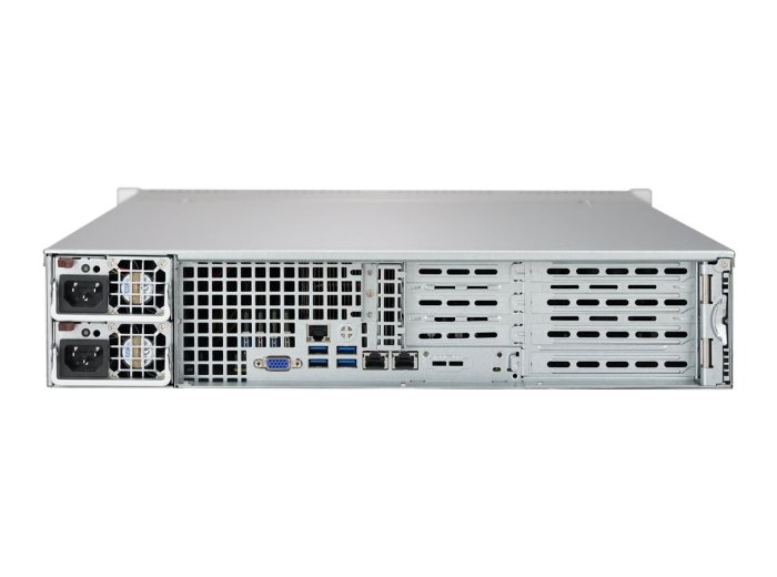 Supermicro CSE-825TQC-R802WB Black 2U SC825TQC SAS3 WIO Chassis w/ Red. 800W PWS