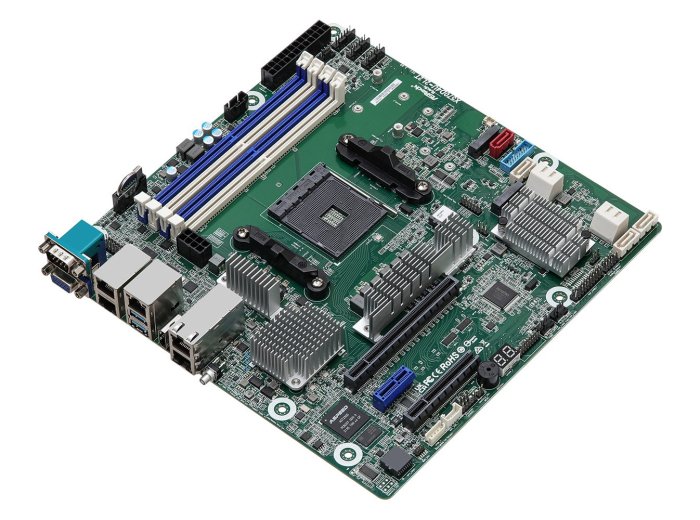Płyta główna ASRock X570D4U-2L2T/BCM 1x AM4 AMD Ryzen X570 (4xDIMM, SATA, 2xM.2, 2xGbE, 2x10GbE, IPMI)
