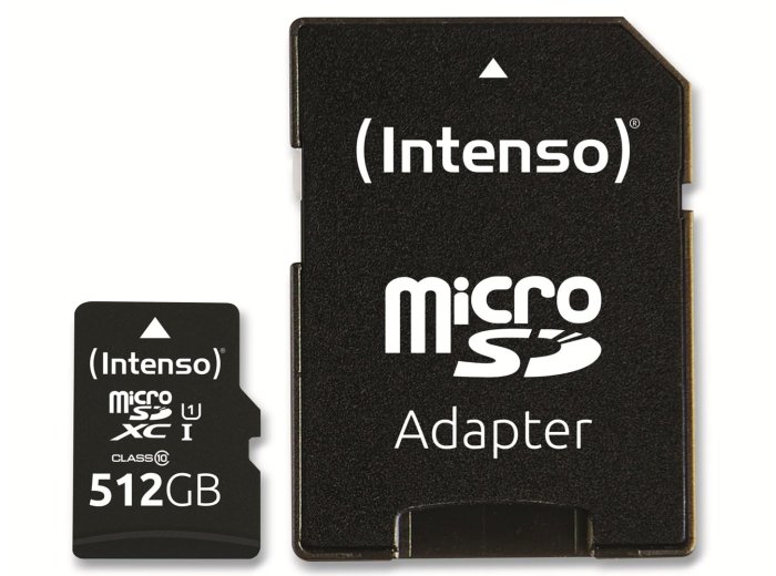 Intenso microSD 512GB UHS-I Perf CL10| Performance Klasa 10