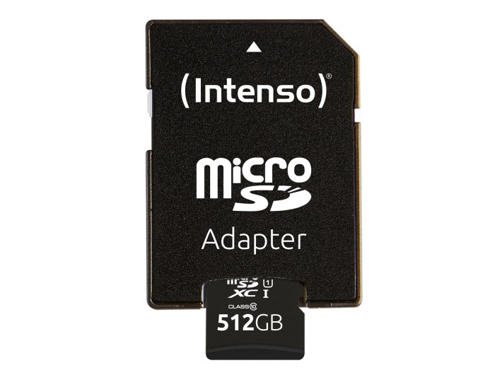 Intenso microSD 512GB UHS-I Perf CL10| Performance Klasa 10
