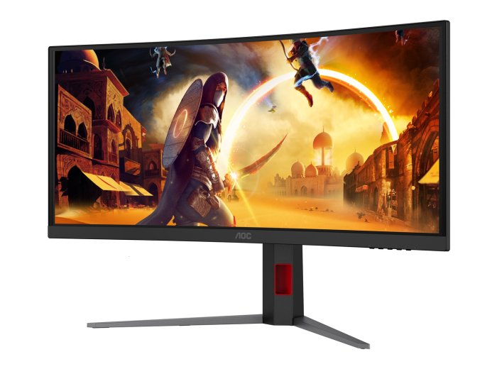 AOC G4 CU34G4ZCA monitor komputerowy 86,4 cm (34") 3440 x 1440 px Wide Quad HD Czarny, Czerwony