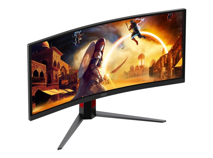 AOC G4 CU34G4ZCA monitor komputerowy 86,4 cm (34") 3440 x 1440 px Wide Quad HD Czarny, Czerwony