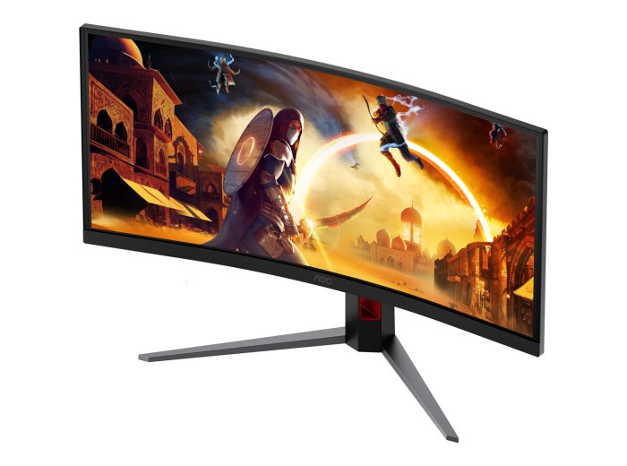 AOC G4 CU34G4ZCA monitor komputerowy 86,4 cm (34") 3440 x 1440 px Wide Quad HD Czarny, Czerwony