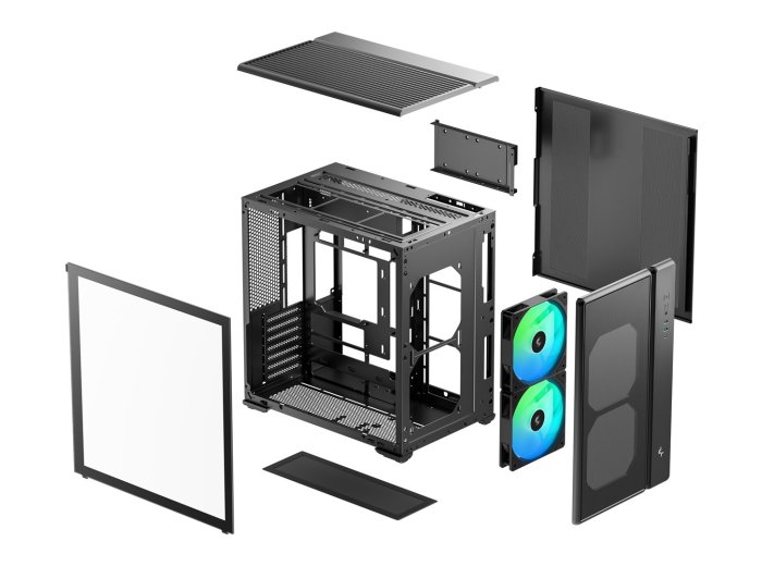 DeepCool CG590 MESH 2F Midi Tower Czarny