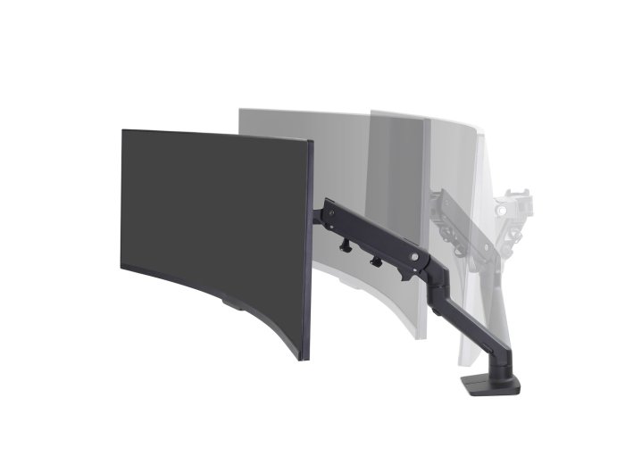 Ergotron HX DESK MONITOR ARM/WITH HD PIVOT MATTE BLACK