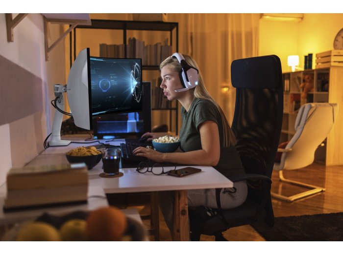 Ergotron HX DESK MONITOR ARM/WITH HD PIVOT MATTE BLACK