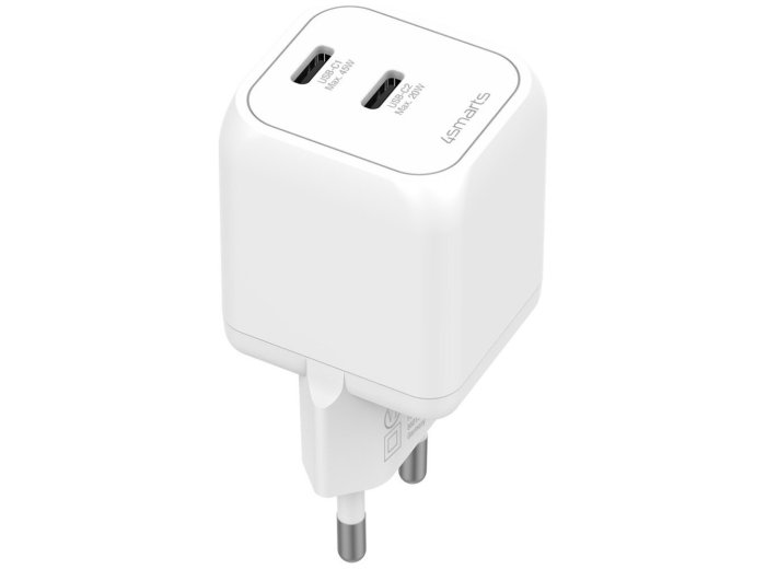 Ładowarka sieciowa 45W PD SiC Dual biała