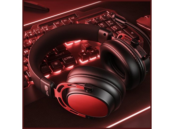 Słuchawki nauszne AT36 bluetooth 5.4 mikrofon czarne