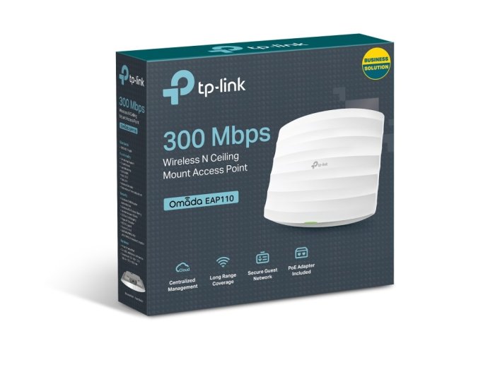 TP-Link EAP110 punkt dostępowy WLAN 300 Mbit/s Biały Obsługa PoE