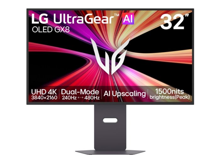 LG 32GX870B-B.AEU monitor komputerowy 81,3 cm (32") 3840 x 2160 px 4K Ultra HD OLED Czarny