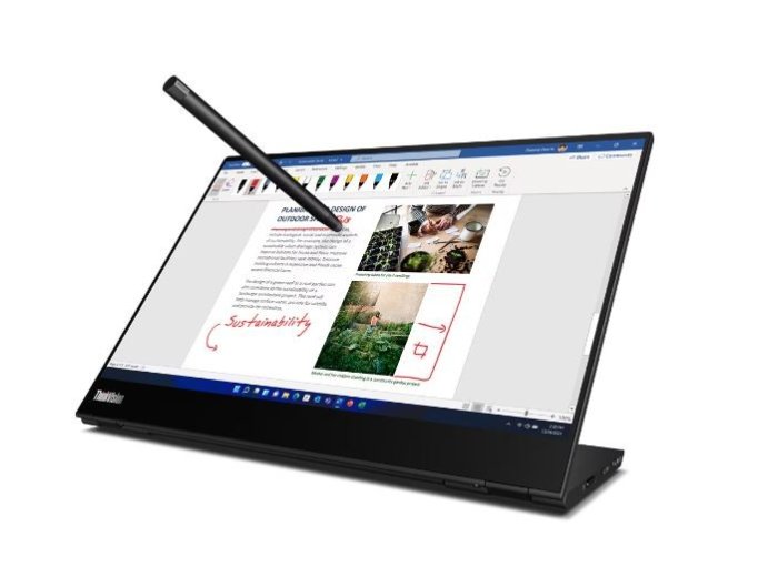 Lenovo ThinkVision M14t G2 14i 14.0"Touch 2440 x 1440 60Hz 300nits USB Raven Black