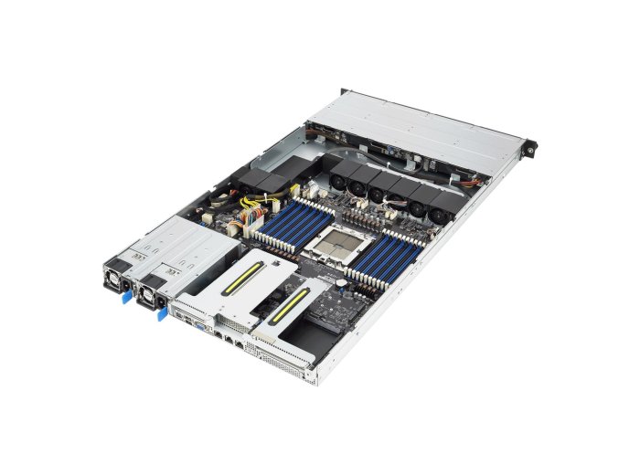 Platforma Asus Rack (1U) RS501A-E12-RS4 AMD Epyc 9005/9004 (4x NVMe/SATA HS, 2xM.2, 2x1Gbe, IPMI, 1+1 1600W )