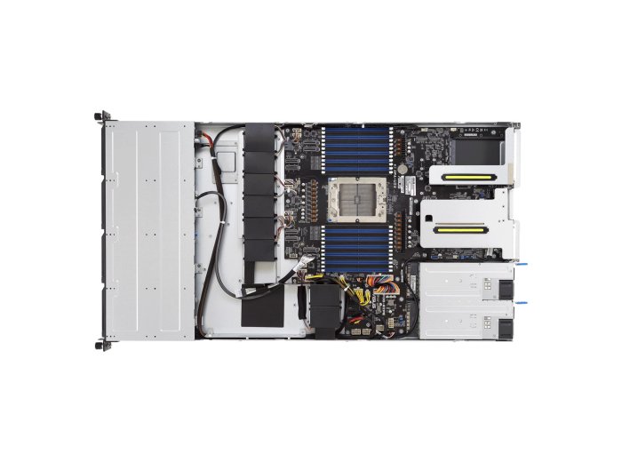 Platforma Asus Rack (1U) RS501A-E12-RS4 AMD Epyc 9005/9004 (4x NVMe/SATA HS, 2xM.2, 2x1Gbe, IPMI, 1+1 1600W )