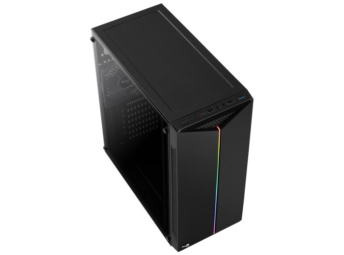 Obudowa Aerocool PGS SPLIT A AEROPGSSPLIT-A-BKRGB (ATX, Micro ATX, Mini ITX; kolor czarny) (WYPRZEDAŻ)
