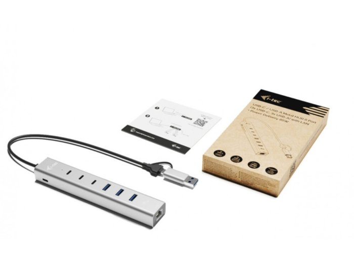 Hub USB-C/USB-A Metal Hub 6 port 3xUSBc/3xUSBa