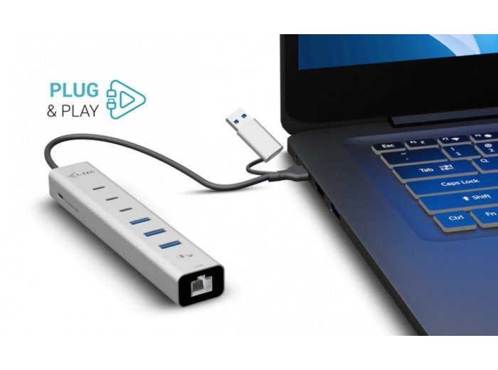 Hub USB-C/USB-A Metal Hub 6 port 3xUSBc/3xUSBa