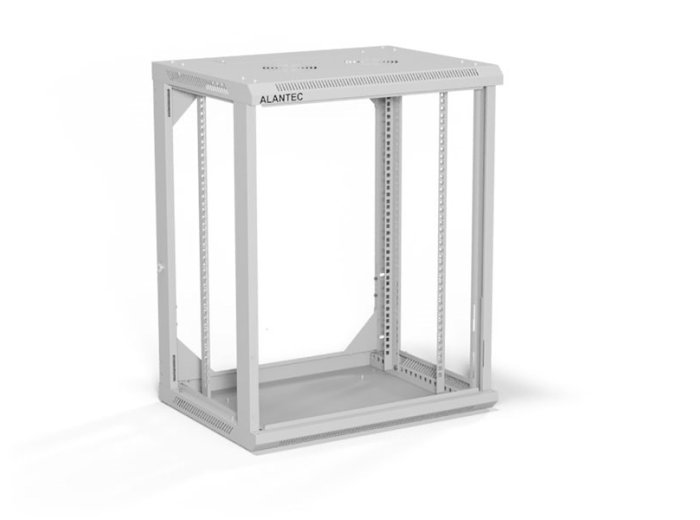 ALANTEC Szafa wisząca 19" 15U 600x450, kolor szary