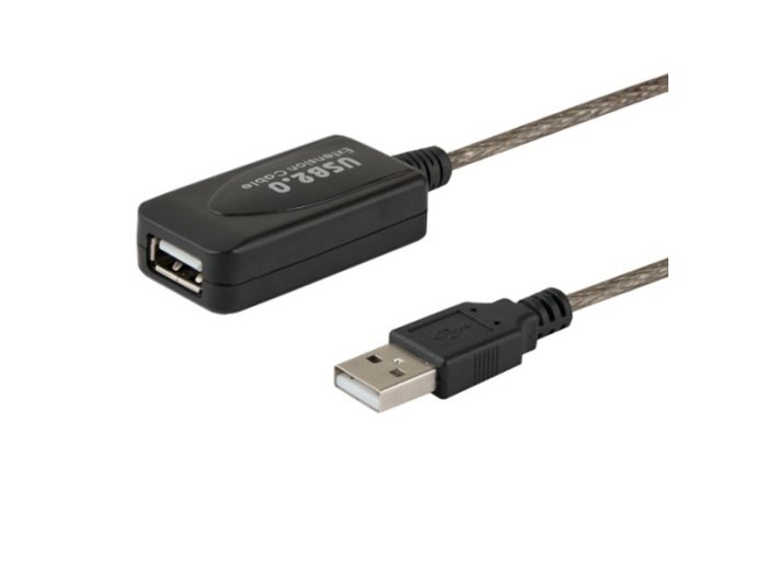 Kabel SAVIO cl-76 (USB 2.0 typu A M - USB 2.0 typu A F; 5m; kolor czarny)