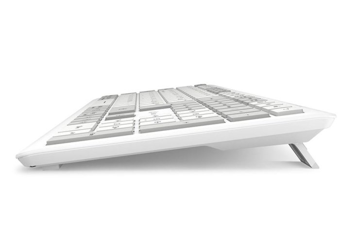 Sharkoon OfficePal K30W wh klawiatura Dom/Biuro USB QWERTZ Niemiecki Biały