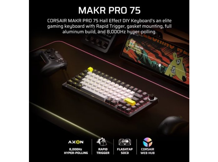 Klawiatura gamingowa Makr Pro 75 Carbon