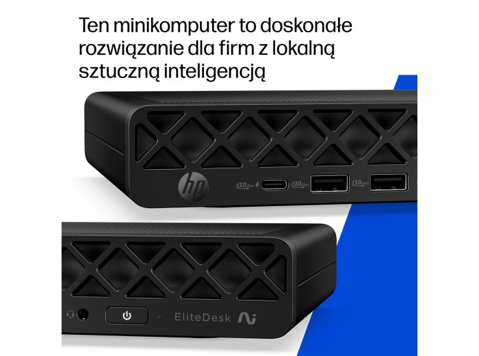 HP EliteDesk 8 Mini G2i AI Ultra 7 356H 16GB DDR5 5600 SSD512 Intel Graphics W11Pro 3Y OnSite