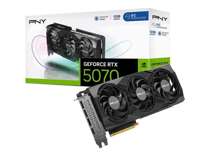 Karta graficzna PNY GeForce RTX 5070 Overclocked Triple Fan 12GB