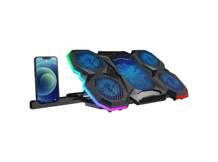 RAMPAGE PODSTAWKA CHŁODZĄCA POD LAPTOP AD-RC14 9-17" RGB