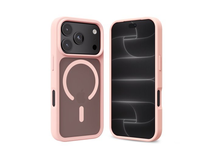 Etui Matte Magnetic MagSafe iPhone 18 Pro / iPhone 17 Pro różowe