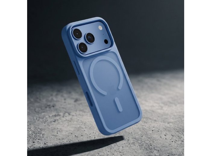 Etui Matte Magnetic MagSafe iPhone 18 Pro Max / 17 Pro Max niebieskie