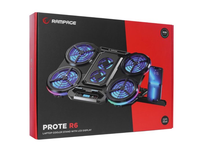RAMPAGE PODSTAWKA CHŁODZĄCA POD LAPTOP PROTE R6