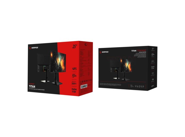 RAMPAGE MONITOR GAMINGOWY TITAN 25'' FHD 400HZ FAST IPS 0.5MS HDR
