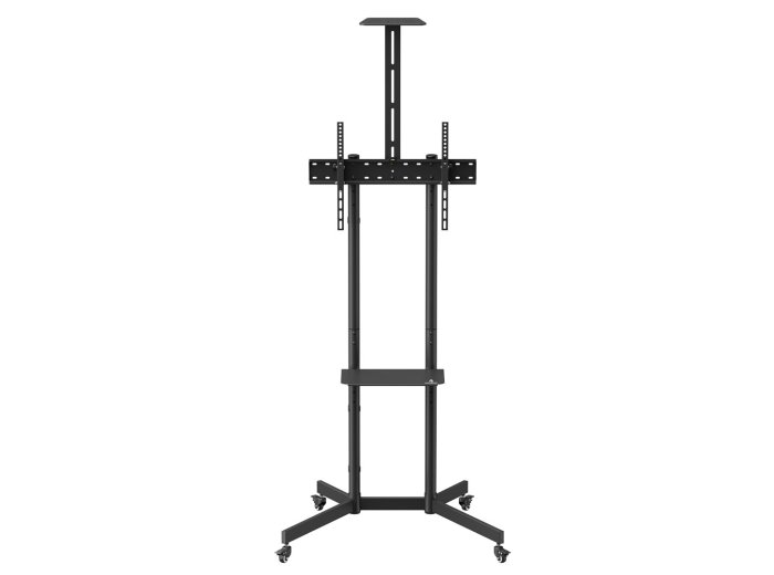 MACLEAN STAND / WÓZEK DO TV, PÓŁKA NA KAMERĘ, NA KÓŁKACH, 37-70", MAX. OBCIĄŻENIE 45KG/5KG PÓŁKA, MAX. VESA 600X400 MC-113 B