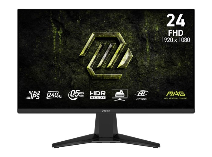 MSI MAG 245F X24 monitor komputerowy 60,5 cm (23.8") 1920 x 1080 px Full HD LCD Czarny