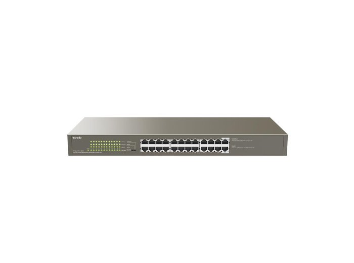 Tenda TEG1124P-24-250W łącza sieciowe Nie zarządzany Gigabit Ethernet (10/100/1000) Obsługa PoE