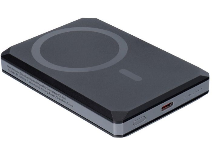 Powerbank Veger GeoWallet Tracker X5 5000 mAh 20 W PD QC 3.0 MFi MagSafe USB-C czarny