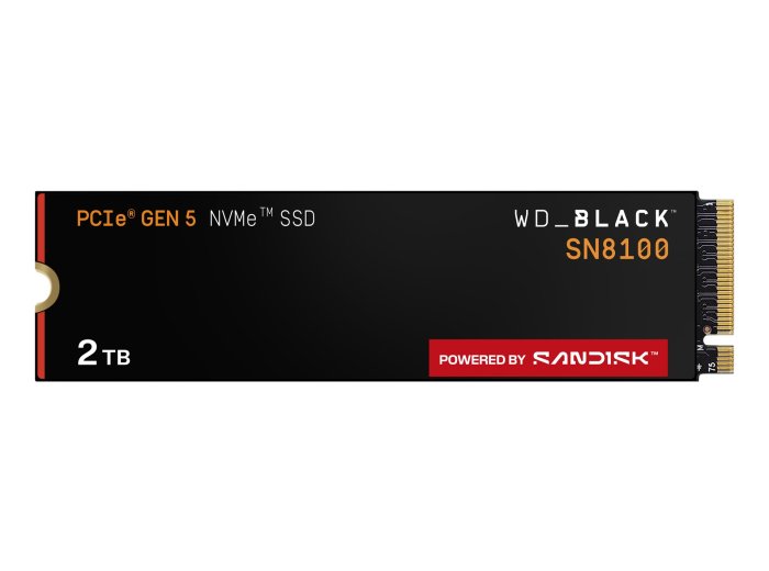 Western Digital Black SN8100 2 TB M.2 PCI Express 5.0 NVMe TLC 3D NAND