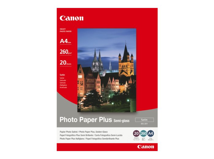 CANON 1686B021 Papier Canon SG201 Photo Paper Plus Semi-glossy 260g A4 20ark