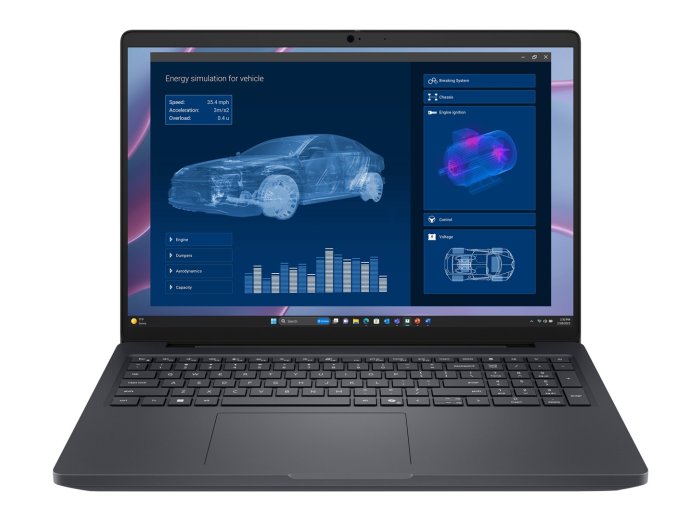 Stacja robocza Dell Pro Max 16 MC16255 Win11Pro AMD Ryzen 340|16GB|256GB|FgrPr&SmtCd|FHD Cam&Mic|WLAN+BT|16.0 FHD+|4 Cell|100W/3YPS