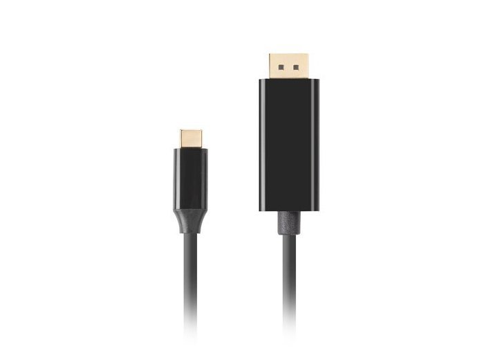 Kabel USB-C(M)->Displayport 1.8M 4K 60HZ czarny